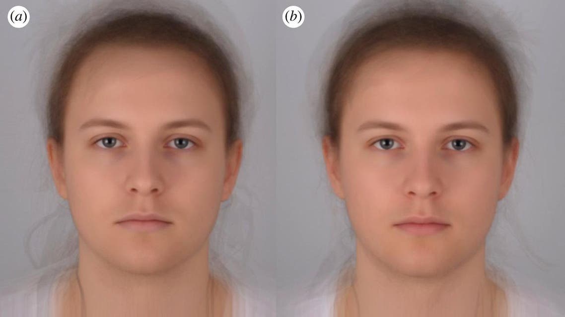 Averaged images of the 16 participants when A) “sick” and B) “healthy.”