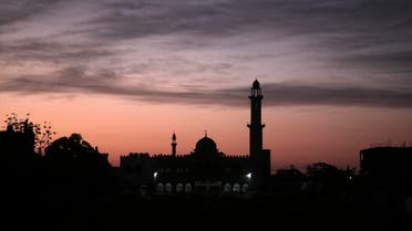 The sun rises over a mosque in Gaza City on Jan. 3, 2018. (AP)