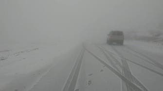 PHOTOS: Snow covers Jabal al-Lawz in northwest Saudi Arabia