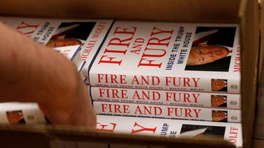 copies of "Fire and Fury: Inside the Trump White House" by author Michael Wolff 