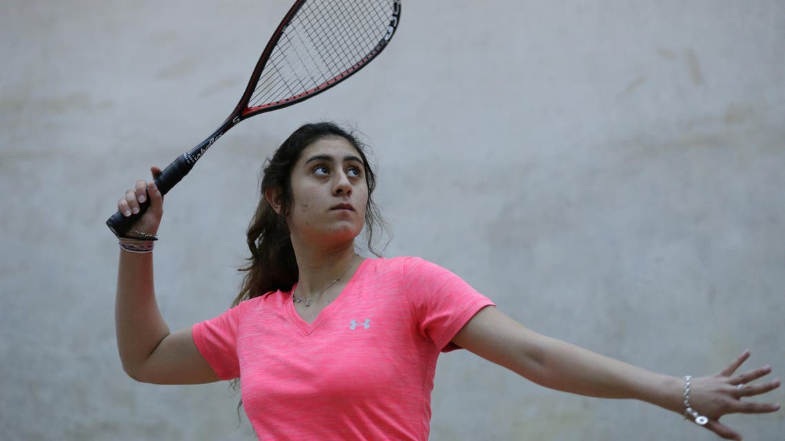 nour sherbini squash women. (Reuters)