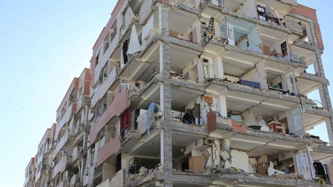 A picture of a building damaged in the earthquake that hit Iran in November, 2017. (Reuters)