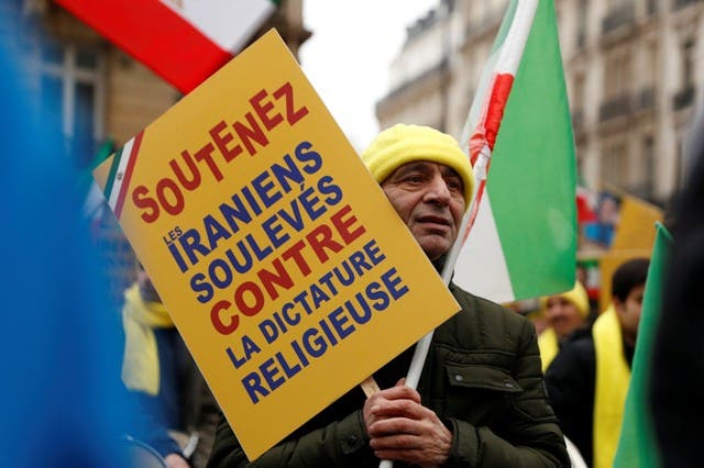 احتجاجات مظاهرات إيران باريس