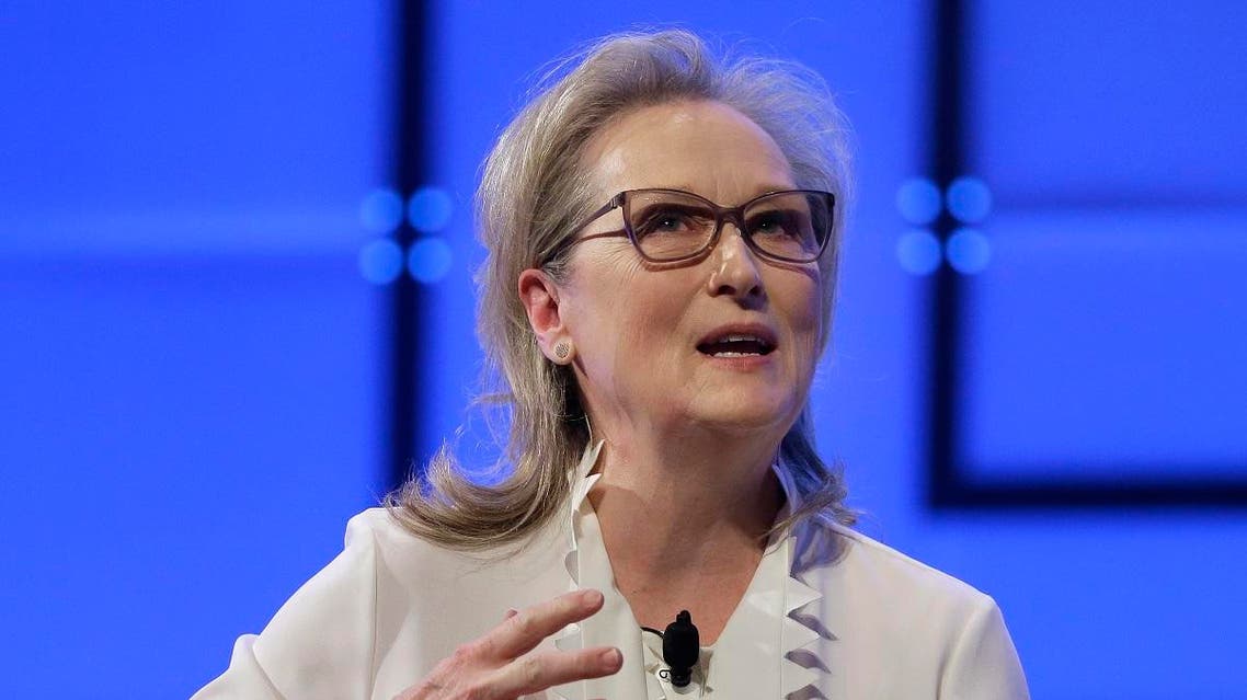 Academy Award-winning actress Meryl Streep speaks, Thursday, Dec. 7, 2017, during the 13th annual Massachusetts Conference for Women, in Boston. (AP)