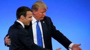 Trump provided Macron with an update on developments on the Korean Peninsula and the two discussed demonstrations in Iran. (File photo: Reuters)