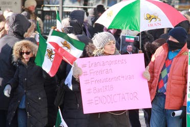 At the rally calls were made to press on the Canadian Senate to pass Bill 219, which enforces the Canadian government to freeze Iranian officials’ assets and imposes ravel ban on them. (Supplied)