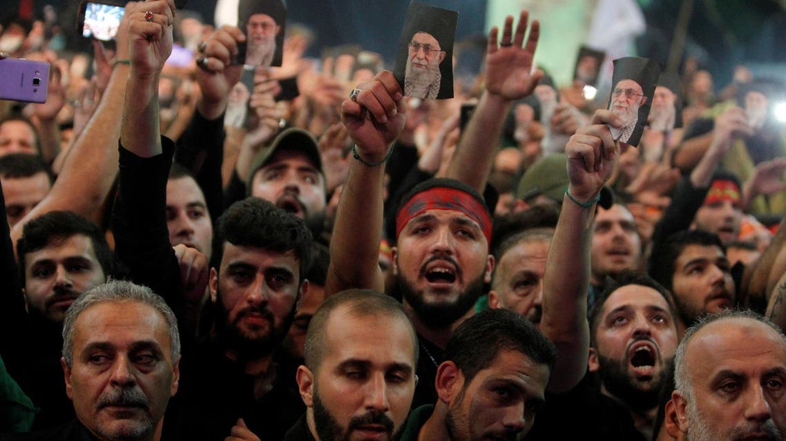 Supporters of Lebanon’s Hezbollah leader Sayyed Hassan Nasrallah during a public appearance by Nasrallah in Beirut on October 11, 2016. (Reuters)