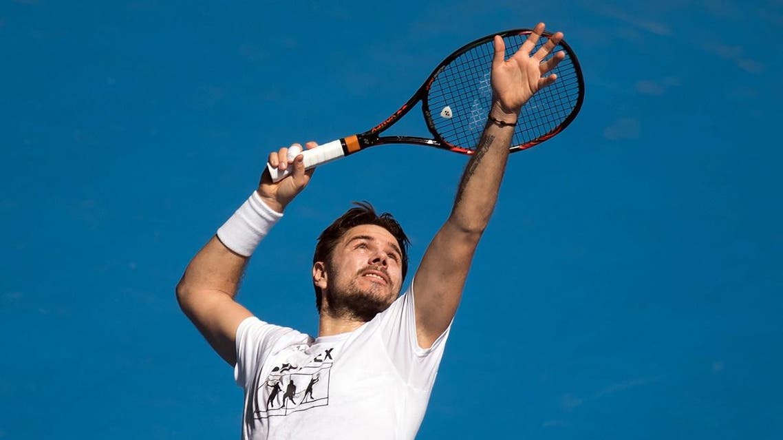 Stan Wawrinka of Switzerland during a practise session ahead of the Australian Open. (AFP)