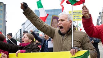 VIDEO: Iranians protest in Brussels against upcoming Zarif visit