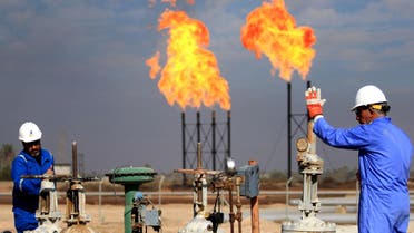 This December 14, 2017 photo shows the Bin Omar natural gas facility, part of the Basra Gas Company, north of Basra. (AFP)