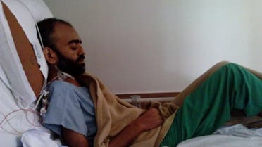 Faisal Abdullah Malik undergoing medical treatment before the heart transplant. (Supplied)