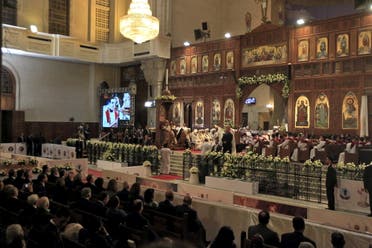 Coptic Christians attend a mass led by Pope Tawadros II in Cairo April 11, 2015. (Reuters)