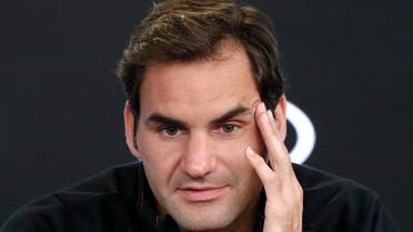 Swiss tennis player Roger Federer speaks at a press conference in Melbourne on Sunday. (Reuters)