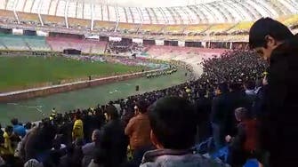 Fans chant ‘death to the dictator’ in Iran’s Naghsh-e Jahan Stadium