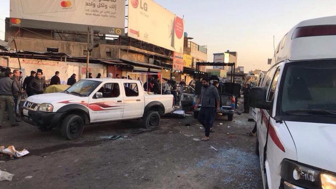 16 قتيلاً في هجوم انتحاري مزدوج وسط بغداد