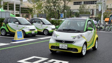 SEC will cooperate with the 3 Japanese companies to study operation of electric cars in the Kingdom. (AFP)