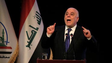 Iraq's Prime Minister Haider al-Abadi speaks during a ceremony in Najaf. (Reuters)