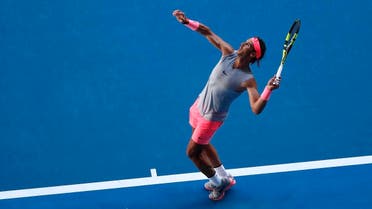 Spain's Rafael Nadal in action during his match against Argentina's Leonardo Mayer. (Reuters)