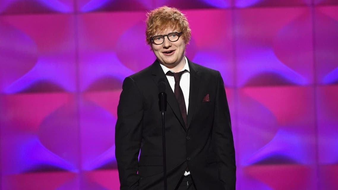 Ed Sheeran speaks onstage at Billboard Women In Music 2017 at The Ray Dolby Ballroom at Hollywood & Highland Center. (AFP)