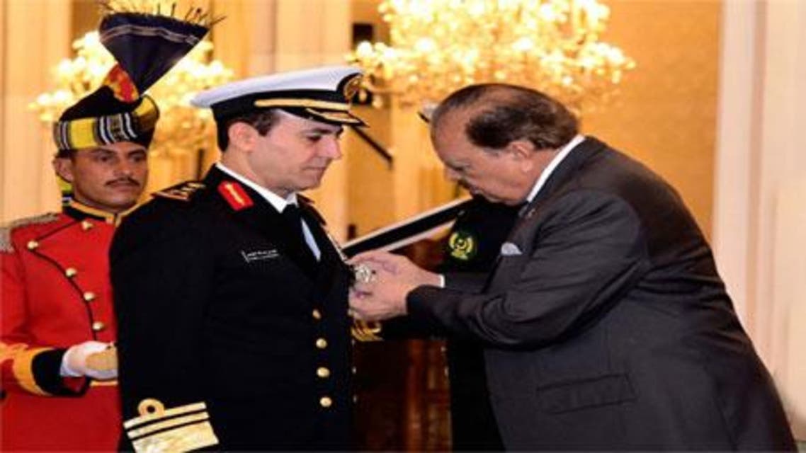 President Mamnoon Hussain has awarded Nishan-e-Imtiaz Military to the head of Saudi Royal Navy Vice Admiral Fahad Bin Abdullah Al-Ghofaili.