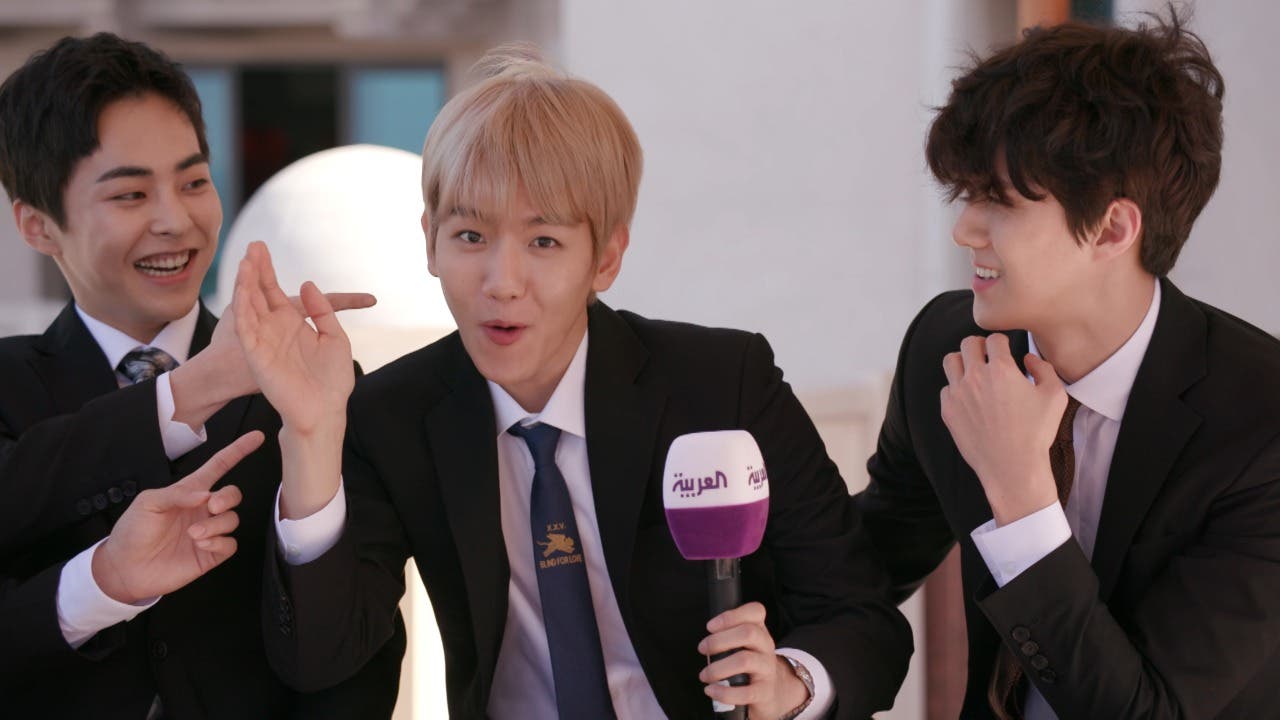 Al Arabiya interviews K-POP band EXO during their visit in Dubai