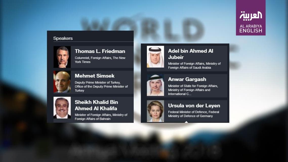 Davos holds session on ‘finding a new equilibrium in the Middle East’