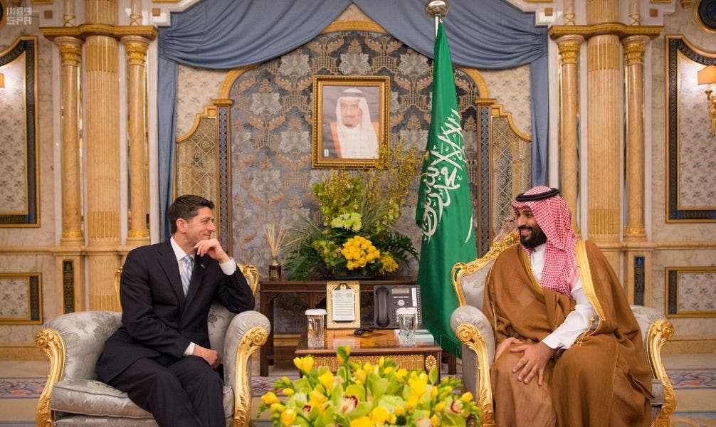 سعودی ولي العہد شہزادہ محمد بن سلمان اور پال ریان