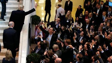 حشود استقبلت ترمب في دافوس