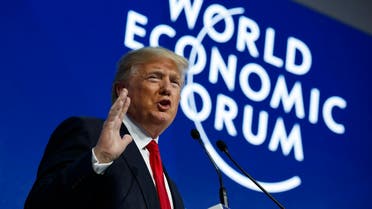 President Donald Trump delivers a speech to the World Economic Forum, Friday, Jan. 26, 2018, in Davos. (AP)