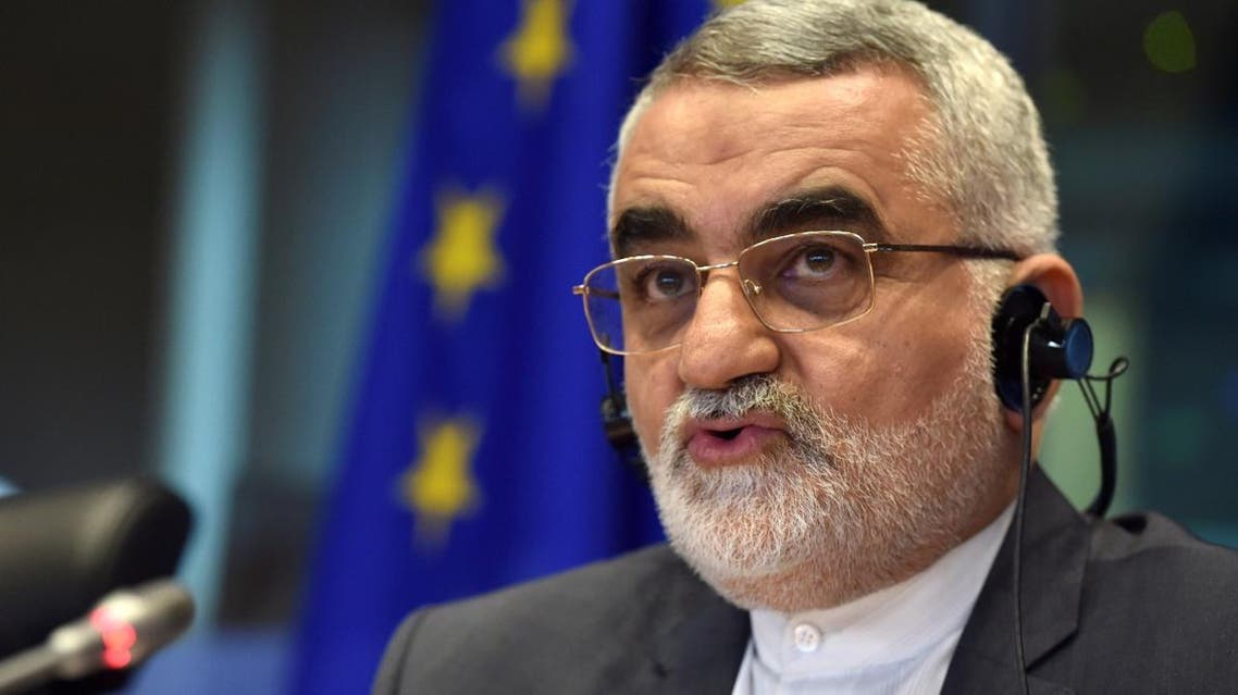 Chairman for the Committee for Foreign Policy and National Security of the Islamic Consultative Assembly of Iran Alaeddin Boroujerdi addresses European Parliament's Committee on Foreign Affairs (AFET) in Brussels, Belgium, January 23, 2018. Reuters/Eric Vidal