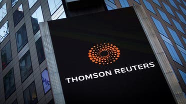 The Thomson Reuters logo on building in Times Square, New York. (Reuters)