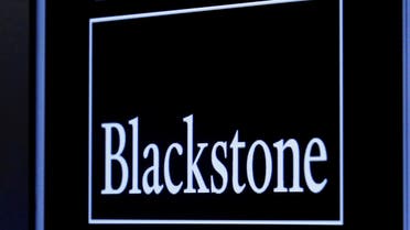 The logo of Blackstone Group is displayed at the post where it is traded on the floor of the New York Stock Exchange. (Reuters)