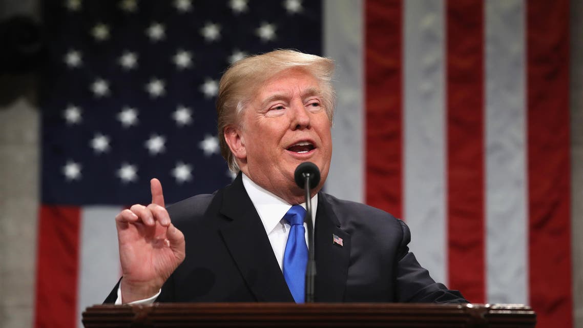 “America stands with the people of Iran in their courageous struggle for freedom,” he said, to applause from assembled lawmakers. (AFP)