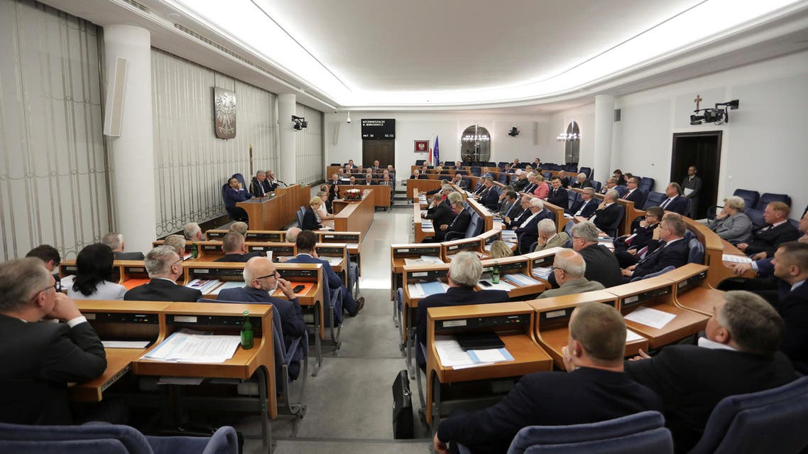 Senators attend a session at the Polish parliament in Warsaw on July 22, 2017. (File photo: Reuters)