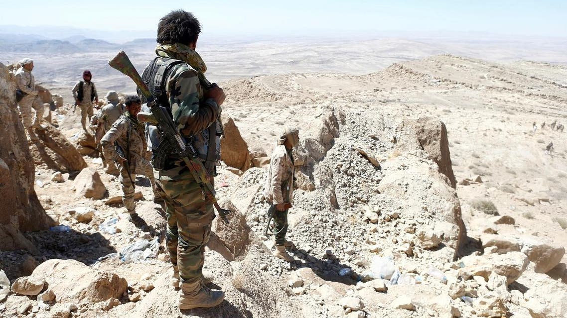 The Yemeni army, with the support of the Arab Coalition, was able to control the two mountains of Kaam and Batr. (Reuters)
