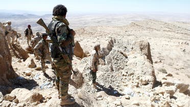 Yemeni army on a mountain in Sanaa. (Reuters)