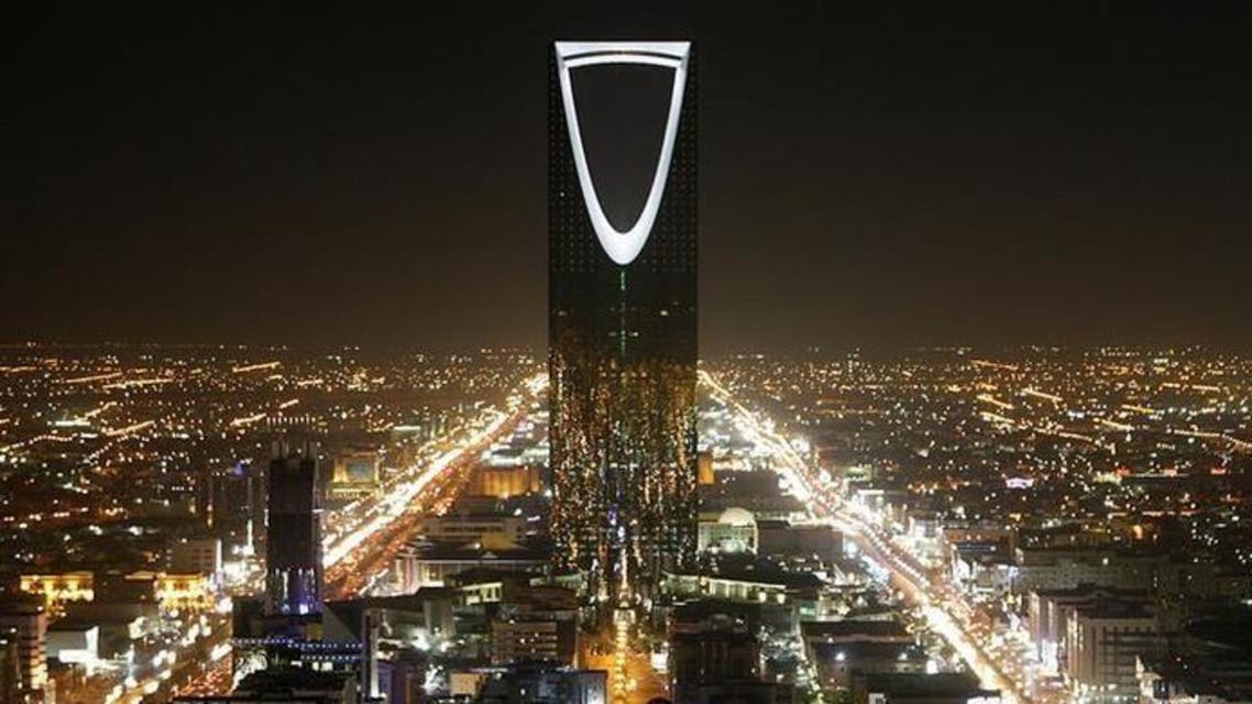 The Kingdom Tower stands in the night in Riyadh, in a file photo. REUTERS