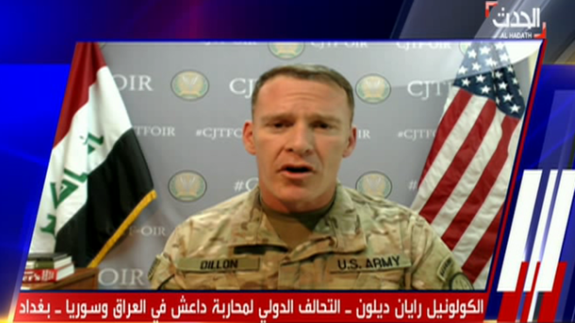 الكولونيل رايان ديلون، المتحدث باسم التحالف الدولي لمحاربة داعش في العراق وسوريا