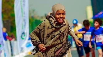 Egyptian girl who sells tissues proves poverty is no limit, wins race barefoot