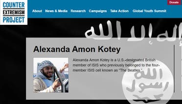Alexanda Amon Kotey was captured in January in eastern Syria by the US-backed Syrian Democratic Forces. (Screen Grab: Counter Extremism Project)