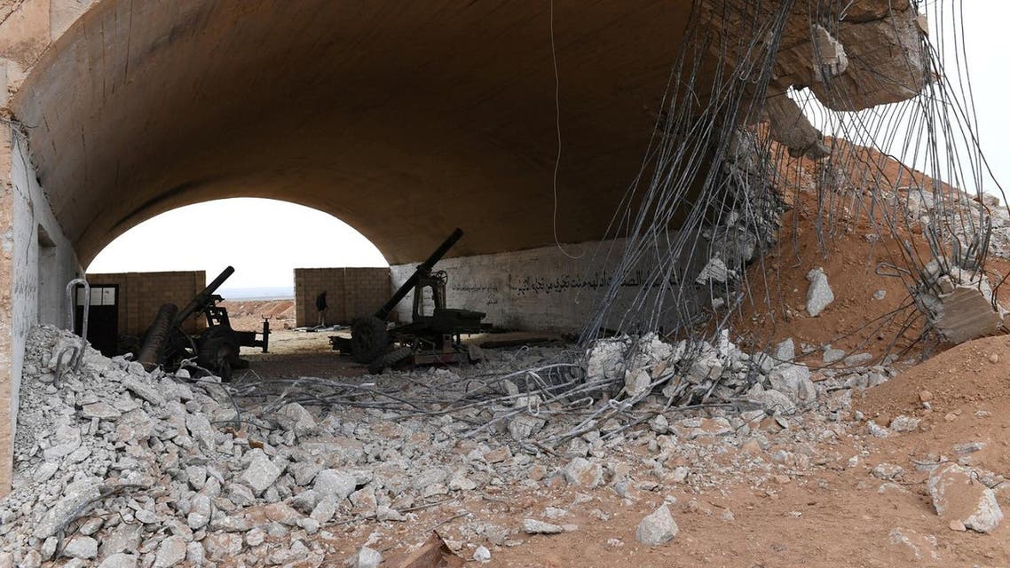 Military weapons are seen in Idlib, Syria January 21, 2018. Picture taken January 21, 2018. (Reuters)