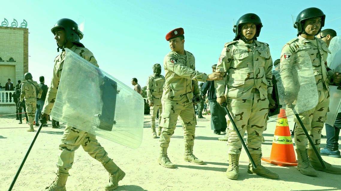 Military forces are seen in North Sinai. (Reuters)