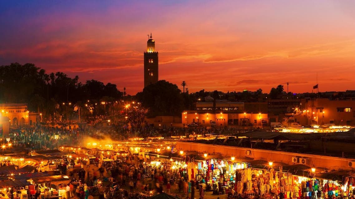 Sunset in Marrakesh, Morocco shutterstock