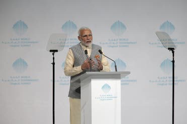 Prime Minister Narendra Modi speaks during the World Government Summit in Dubai on February 11, 2018. (Reuters)