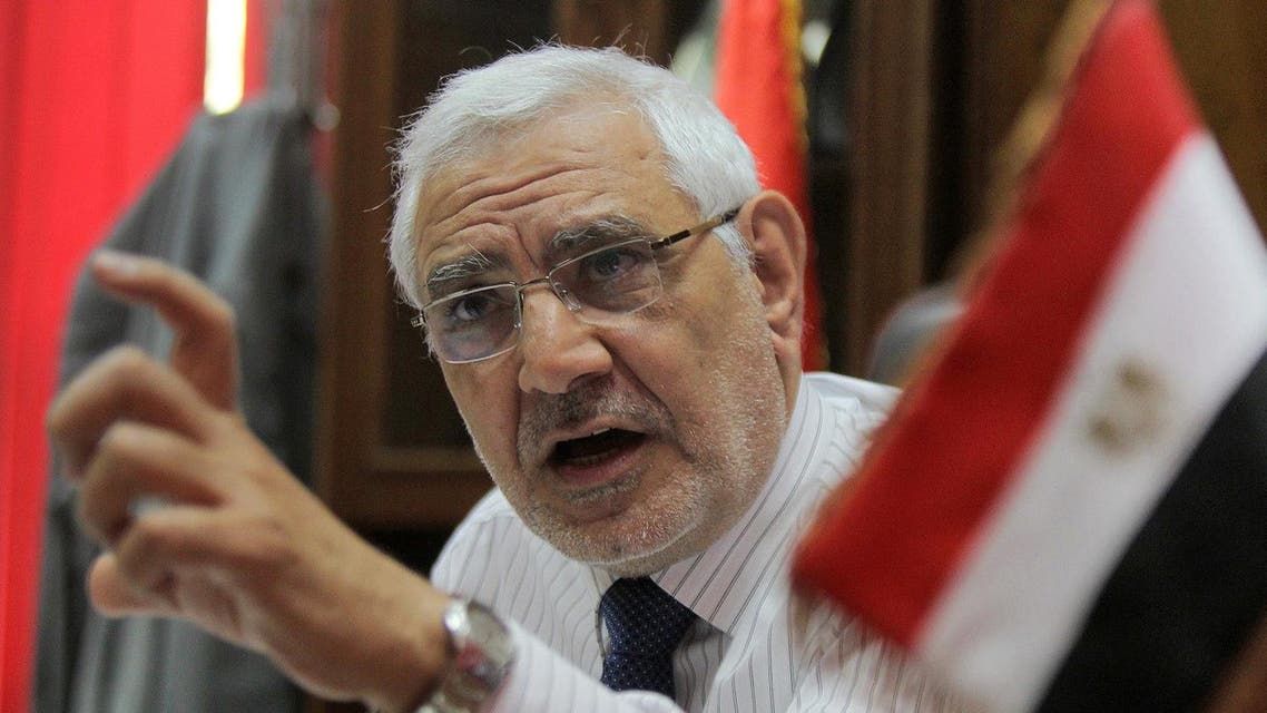 Abdel Moneim Abul Fotouh speaks during an interview with AFP at his office in Cairo on May 25, 2011. (AFP)