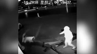 بالفيديو.. لص غبي يتسبب بإصابة زميله أثناء محاولة سرقة