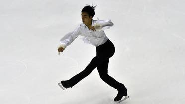 Michael Christian Martinez performs during the Men Short Program during the ISU Four Continents Figure Skating Championships in Taipei on February 19, 2016. (AFP)