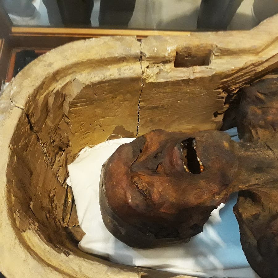 Screaming mummy' displayed in Egypt museum