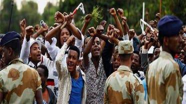 من الاحتجاجات بإثيوبيا