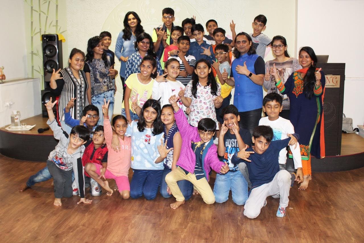 Dr Ronak Gandhi (in blue Nehru jacket) says that children cannot protect themselves and hence are easy victims. (Supplied)